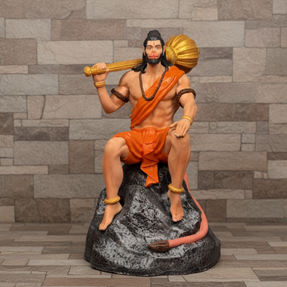 Lord Hanuman: The Divine Protector (Hand Painted)
