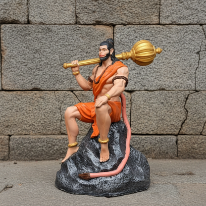 Lord Hanuman: The Divine Protector (Hand Painted)