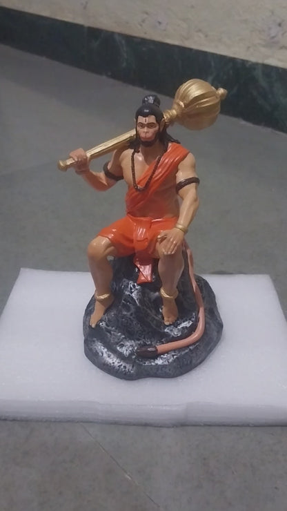 Lord Hanuman: The Divine Protector (Hand Painted)